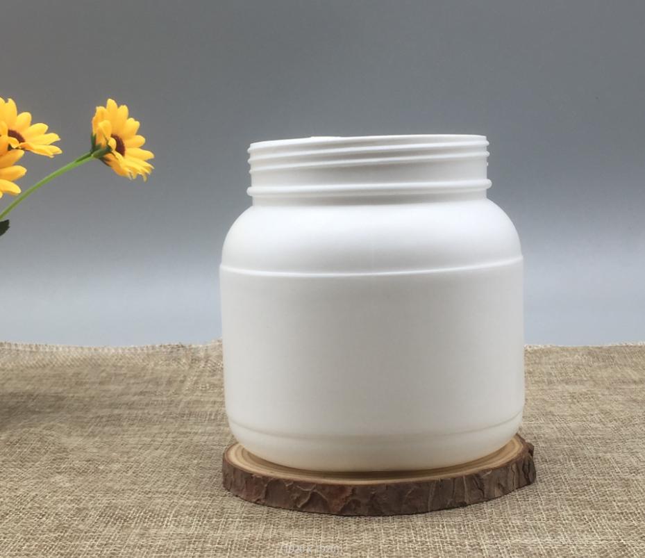 850ML 800CC beauty makeup Suger Scrub Butter mask bucket Pot Big belly wide mouth Jar plastic bottle PE powder bucket