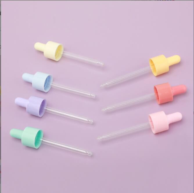 15ml 30ml 50ml face hair serum pump essential oil dropper bottle plastic custom cosmetic frosted packaging with Silicone head