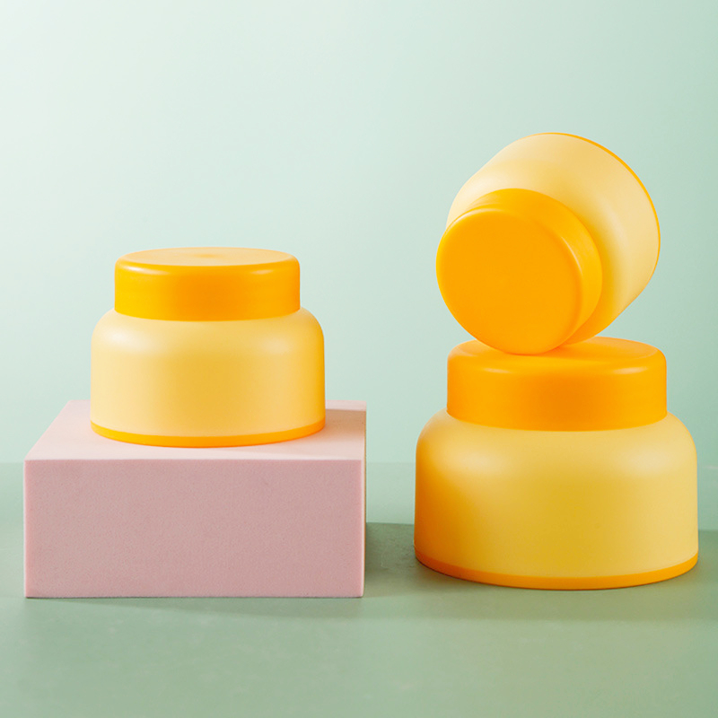 New 30g 50g 100g Baby Kids Skin Care Cream Jar Cute Colors Luxury frosted cosmetics cream jar packaging double-layer PP Jar