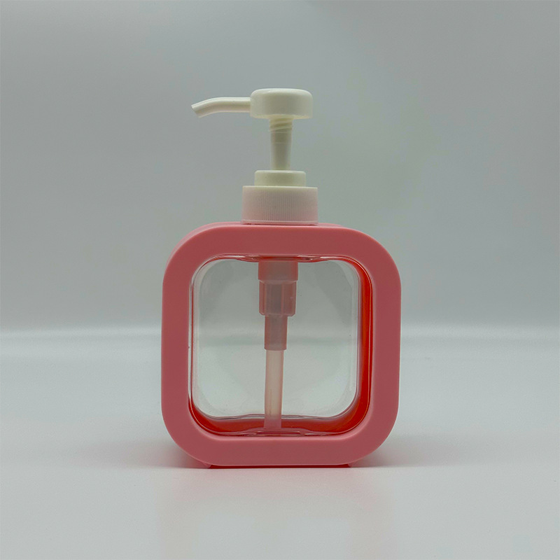 500ml Square Plastic Lotion Bottle Hand Sanitizer Packaging Luxury Hotel Shampoo Bottle body lotion bottle with pump