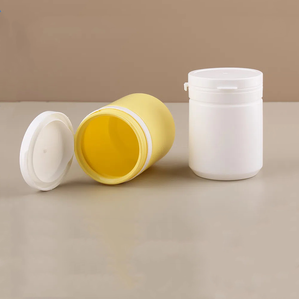 60ml 80ml 100ml 120ml 150ml HDPE Tear Off Cap Jars Candy Chewing Gun Xylitol Pill Medicine Powder Jar Effervescent Tablet Bottle