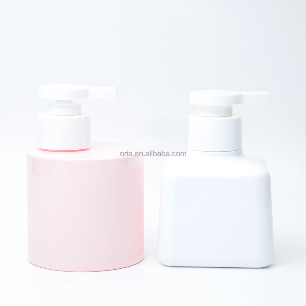 Square PETG PET 200ml 300ml Colorful Press Pump Bottle Hand Soap Round Bottles Customize Cosmetic Bottles Liquid Lotion Jar