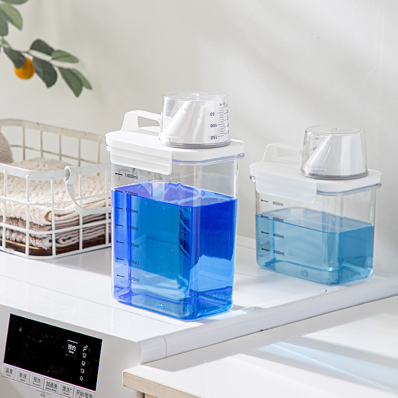 78oz 2300ml Large Capacity Transparent Plastic Laundry Detergent Containers