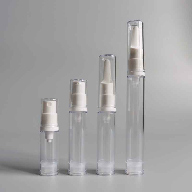 Mini Size Travel Cosmetic Cream Packaging 5ml 10ml 15ml empty AS Plastic Eye Cream Airless Bottle