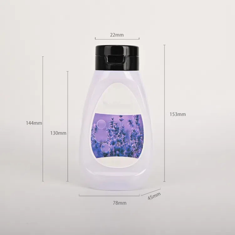 New 250ml 300ml Moisturizing Bath Salts Squeeze Bottle Flip Top Cap PE Plastic Cosmetics Lotion Dispenser Bottle Custom Label