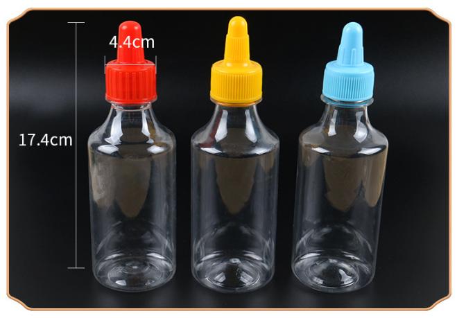 sriracha sauce dispenser bottle 250ml 8oz 500ml For Barbecue Hot sauce bottle PET plastic soft squeeze bottle with Twist Top Cap