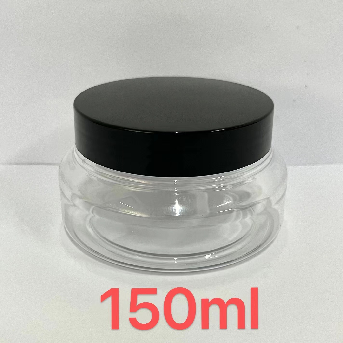 5 oz 150ml 250ml Clear Pink Plastic Jars with Lids Cosmetic scrub jar Containers Clear Empty Body Butter Cream Sugar Scrubs Jars