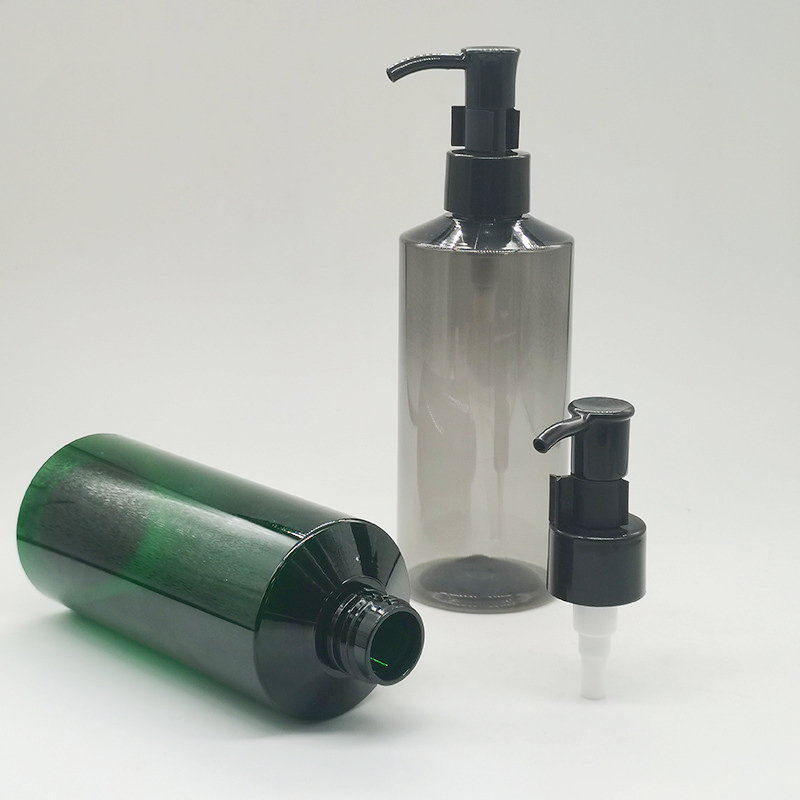 Translucent Black Dark Green Amber shampoo lotion bottle 8oz 250ml 300ml 500ml Makeup remover oil pump bottle body wash bottle