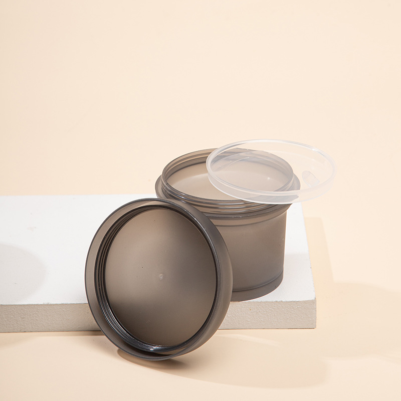 Matte Black 200g empty jars for lotions and creams Frosted 200ml baby cream jar plastic jar for cream