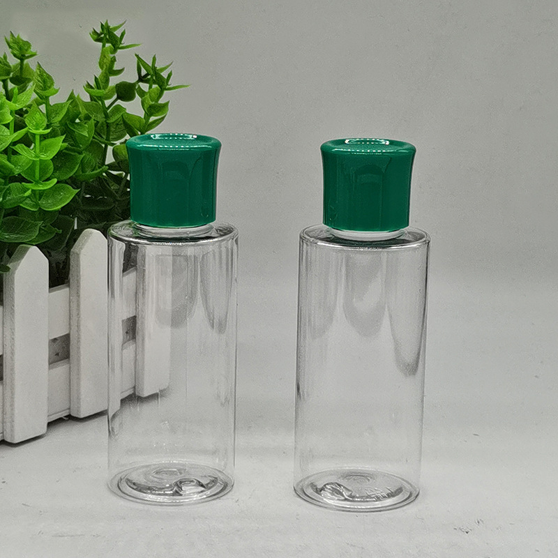 30ml 100ml Cosmetics Packaging Bottle Frosted Facial Toner Lotion Customize Plastic Bottle Packaging With Disc Top Cover