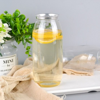 250ml 330ml 500ml Plastic PET Can Transparent Easy Open Cola Carbonated Cans for Drink Soda Soft Beverage