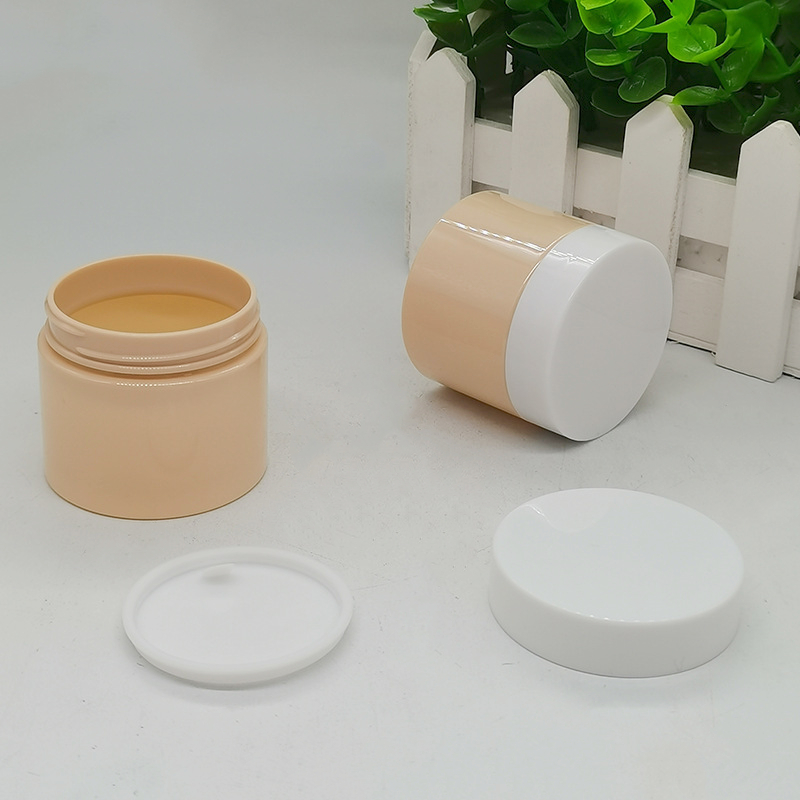 Green Yellow Blue White Color Cosmetic 50ml Jars PET Moisturizer Face Cream Eye Cream Jar With Lid Seal 60ml Wide Mouth PP Jar