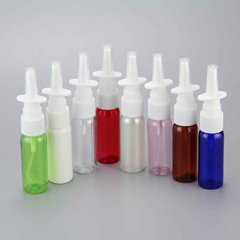 30ml 50ml Nasal Throat Mist Spray Plastic Bottle Empty Liquid Spray Bottle Customized Long Nozzle PET Bottle Spray