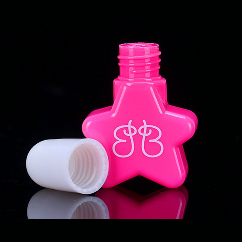 5ml  shape of five-pointed star PETG Nail polish bottle nail polish bottle Nails Polish Makeup