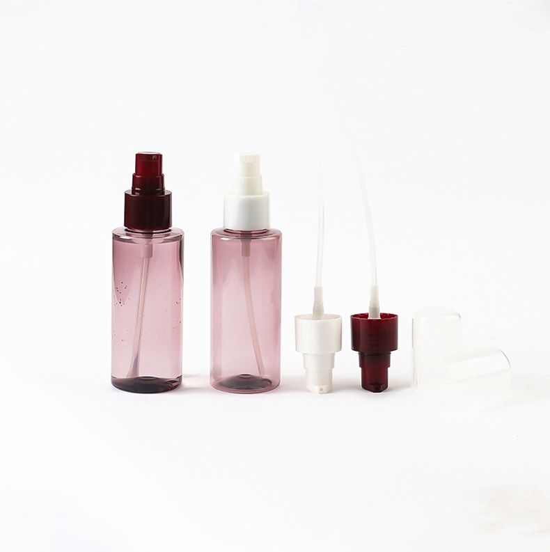 Cosmetic 100ml Fragrance Perfume Toner Essential Oil Mist Spray Bottle Plastic 120ml Skincare Serum Foundation Pump Press Bottle