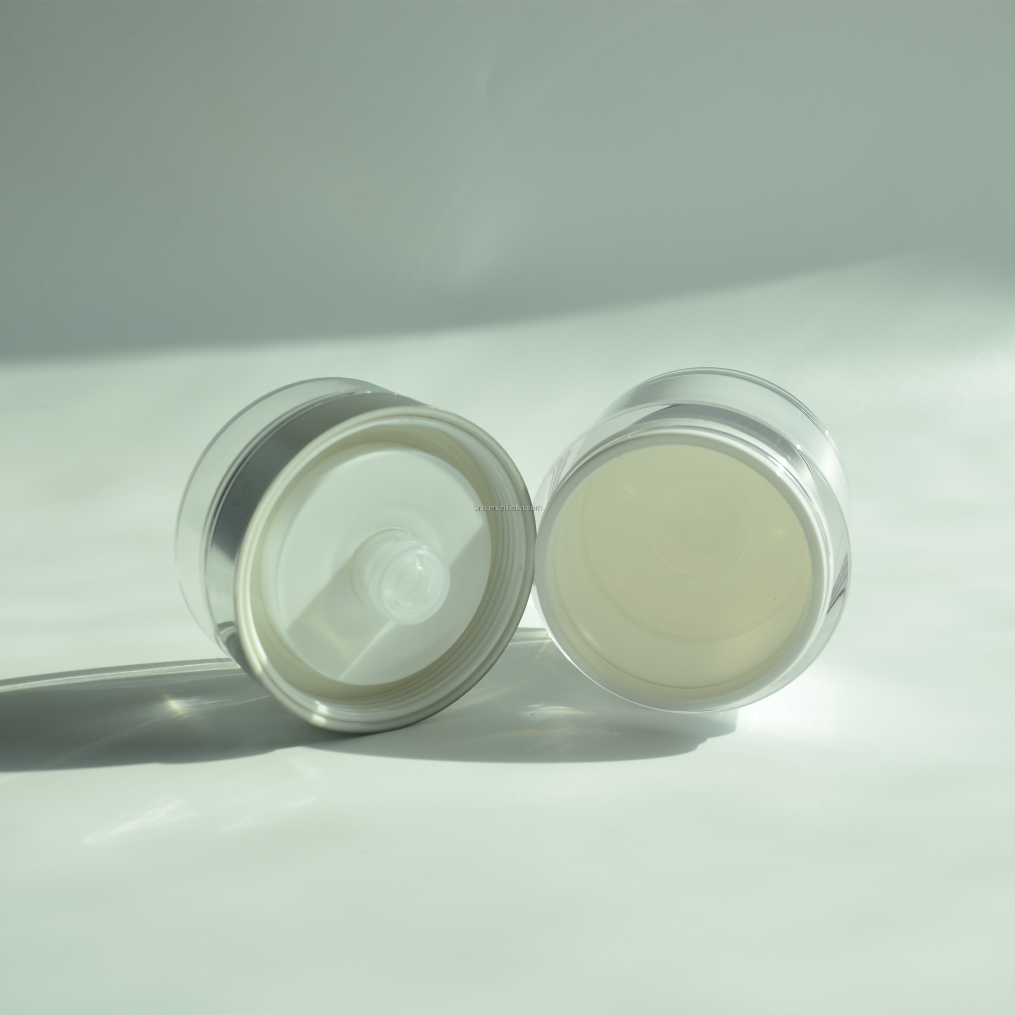 Cosmetics Containers Packaging Skin Care Airless Pushing Down Lotion Cosmetic Cream Jar Airless Pump Jar
