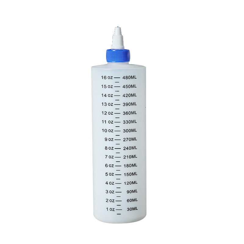 Hot Sale  Custom Empty Round Sharp Mouth Squeeze Bottle PET Drop Bottles with Twist Cap alcohol glue plastic bottle