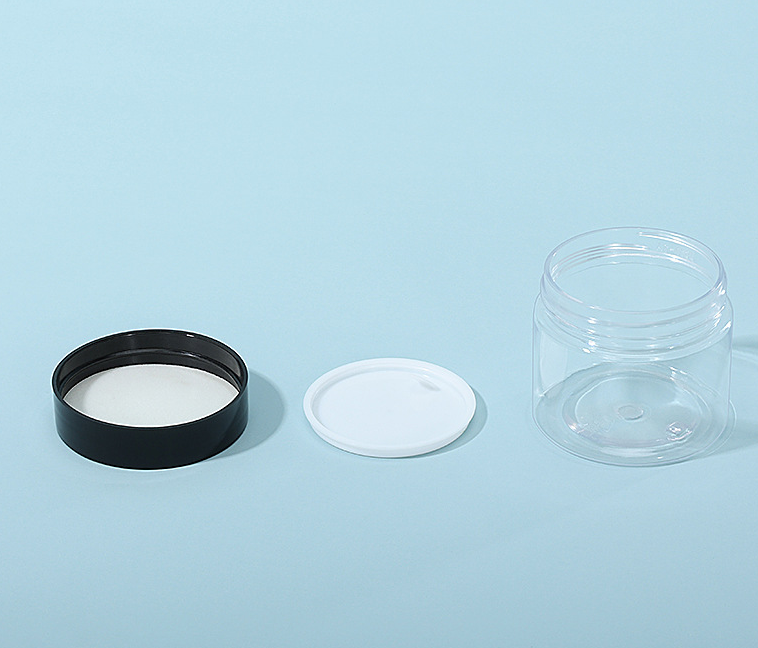 Round Empty Clear Wide Mouth Cosmetic Cream Lotion Liquid Butter Storage Containers PET Plastic Jars for Beauty Product