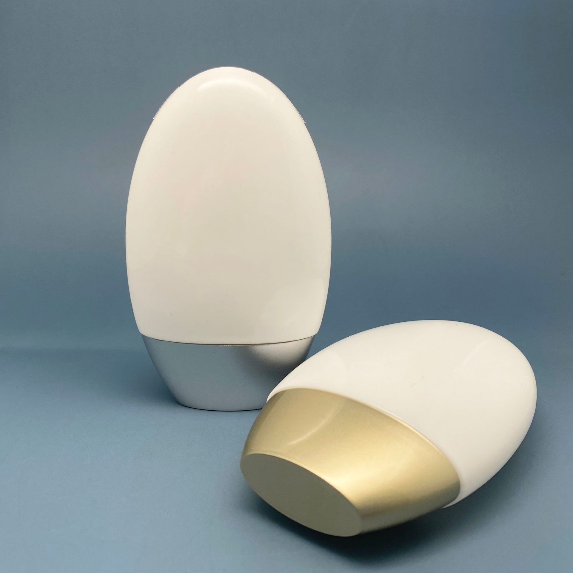 Custom Logo Empty Squeeze Sunscreen Sunblock Cream Bottle egg shape squeezable hand cream container Plastic Squeeze Bottle