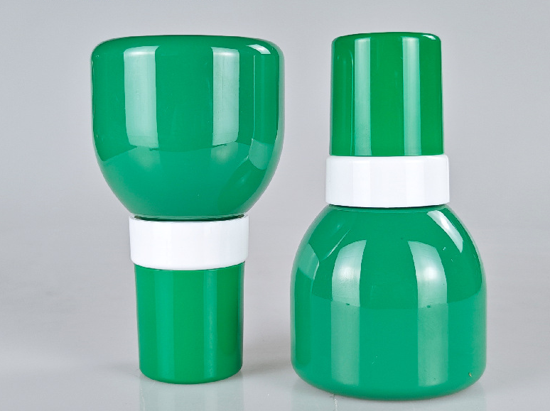 200ml rounded green Plastic Foam Pump Bottle Cleanser Cleansing Soap Pump Dispenser Bottles With Pump