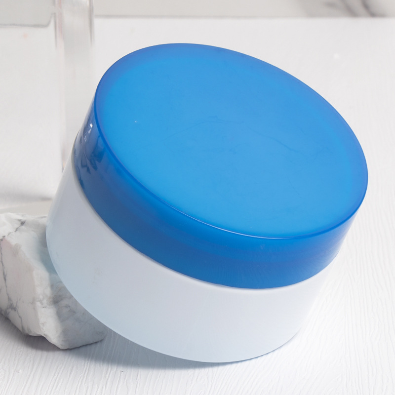 100ml pp plastic double wall straight base jar  cosmetic packaging wide mouth cosmetic jar skincare face cream jars
