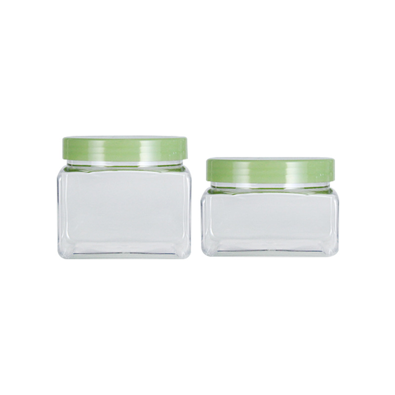 Clear 4 oz 120ml PET Jar with lids for Lotion Body Butter Container Skin care Cream Lotion Jar with gasket liner