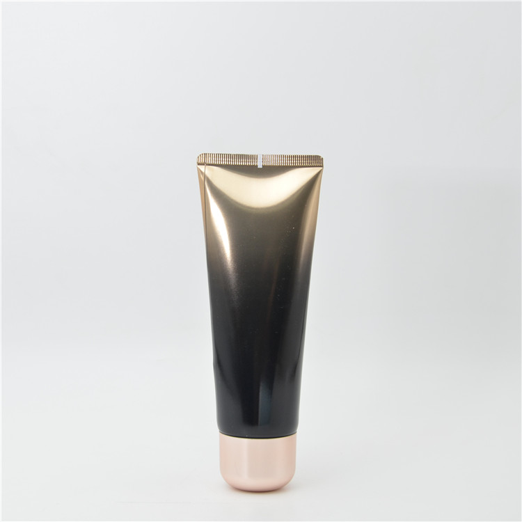PE Aluminum Plastic 4oz 120ml Amber matte flip cap cosmetic lotion squeeze soft tube plastic face hand cream shampoo packaging