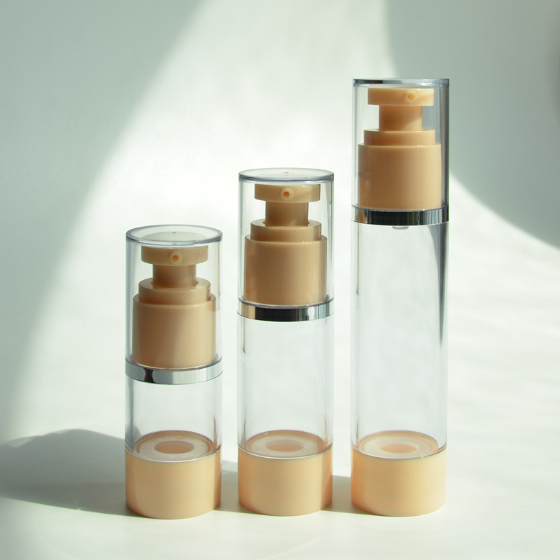 Big Capacity 150ml 200ml 250ml Refillable PP Luxury Airless Pump Bottle Cream Serum Lotion Pump Dispenser Vacuum Airless Bottle