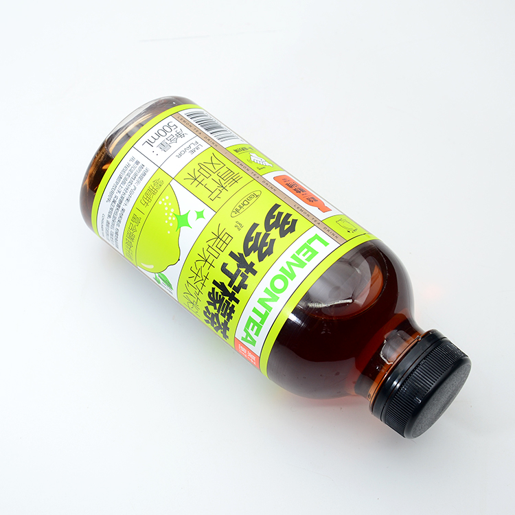 Wholesale 16oz 500ml Clear Empty PET Plastic Juice Bottles Food Grade Plastic Beverage Bottles with Cap