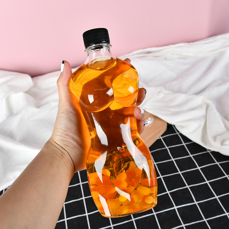 Perfect Unique Design Human Sexy Male or Female Body Shape PET plastic capsules package bottles for Health Care, like Vitamine