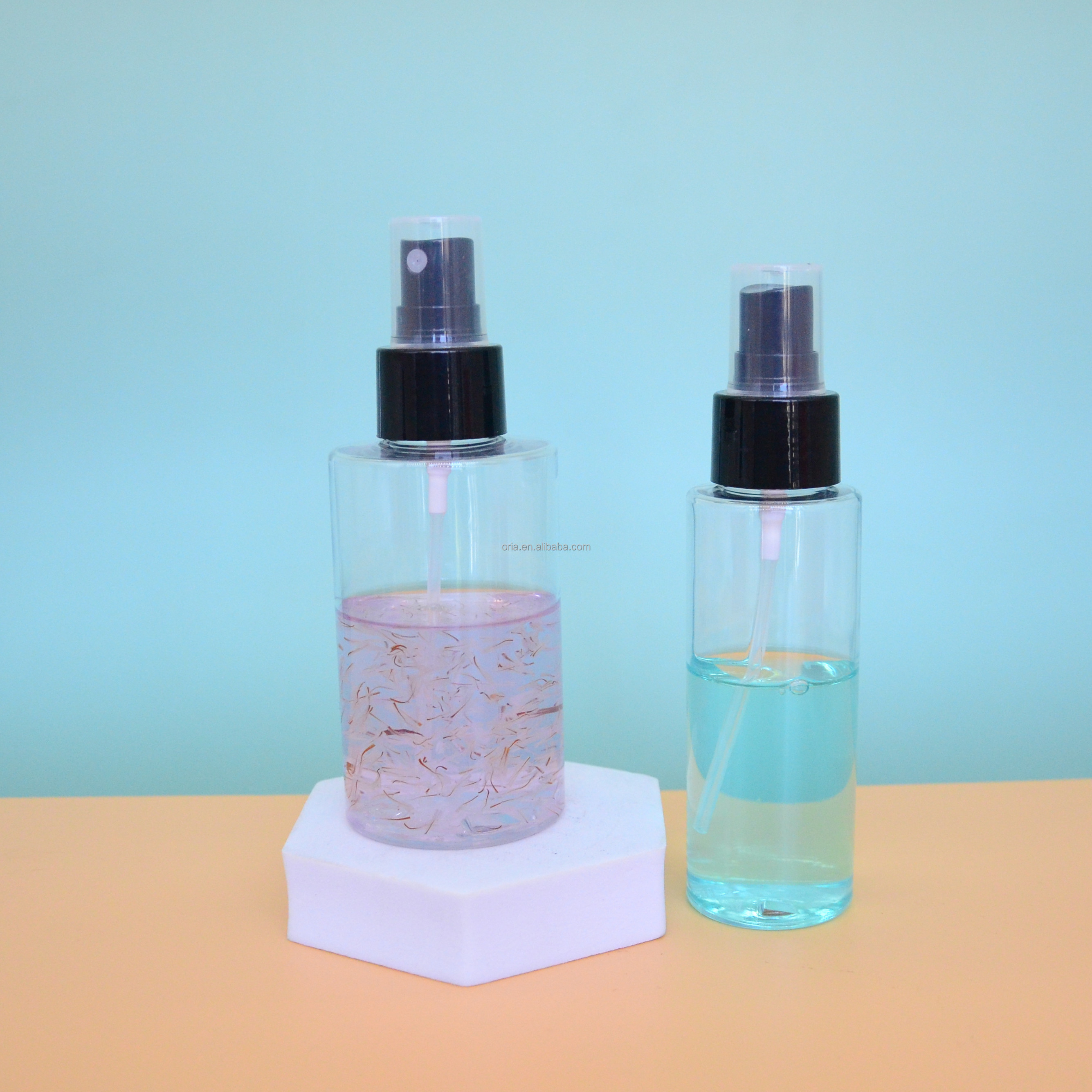 50ml 100ml 250 ml Luxury Empty PET Plastic Body Mist Bottle Body Spray Bottles