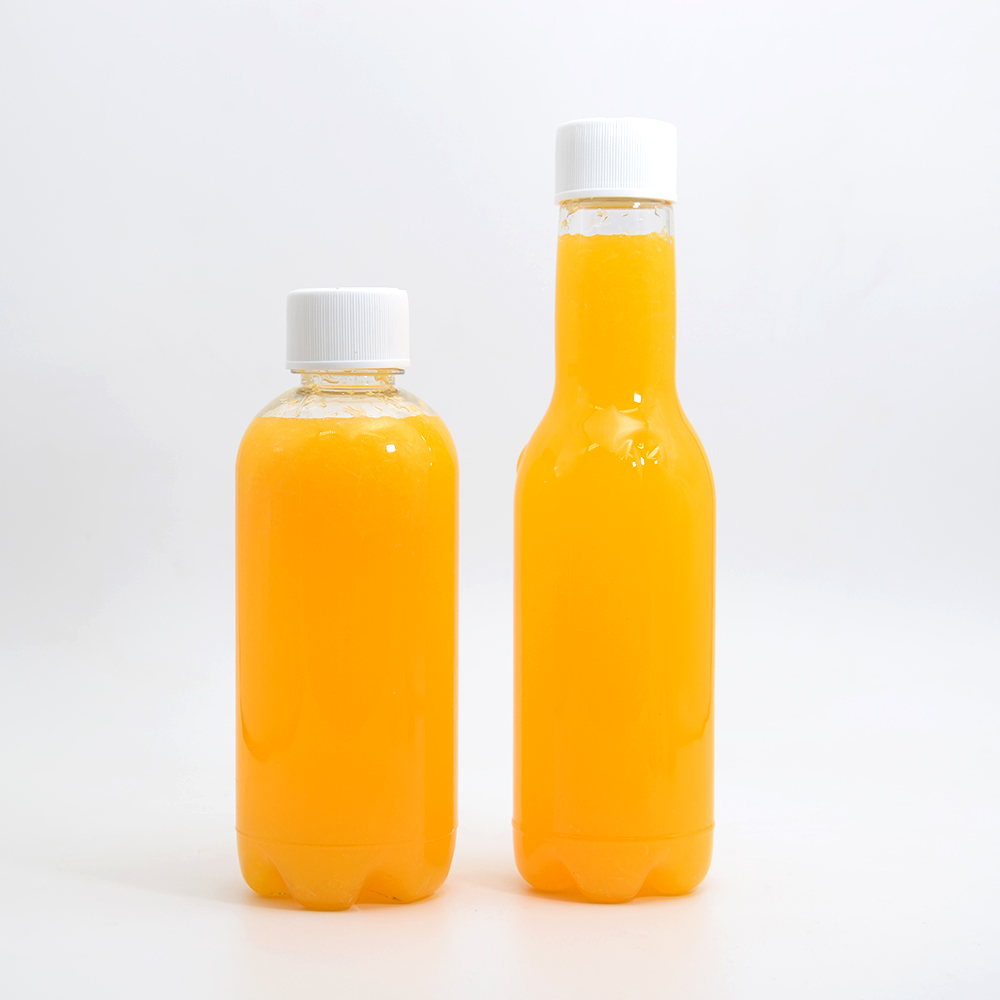 Customize Clear 200ml 250ml 300ml 350ml 400ml 450ml 500ml Bpa-Free PET Food Grade Square and Round Juice Plastic Bottle With Cap