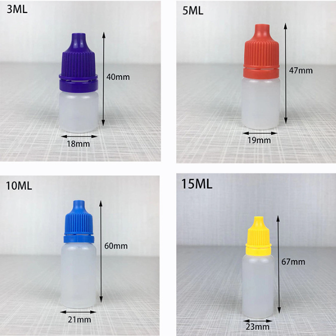 10ml 15ml 20ml 30ml 5ml Cheap Empty Transparent Eye Dropper Bottle squeeze bottle With childproof lid