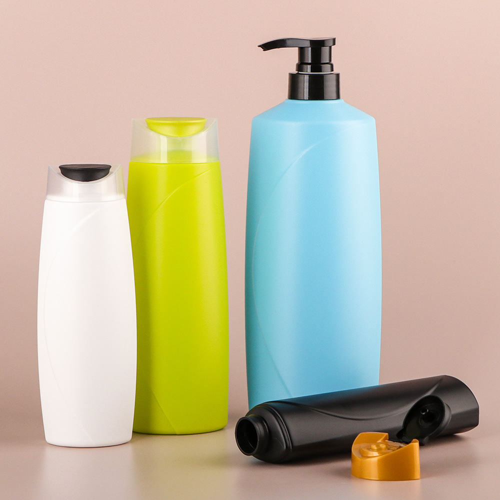 200ml-700ml  Empty Squeeze Lotion Bottle HDPE Plastic shower gel plastic bottle With Flip Top Cap