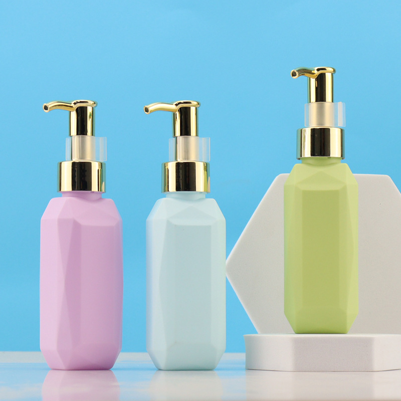100ml 200ml 400ml Unique Shaped Plastic Cosmetic Packaging Empty Body Lotion Shampoo Bottle