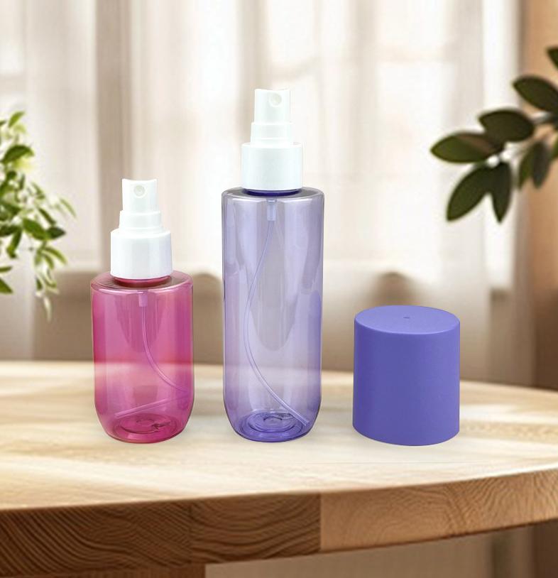 New 80ml 150ml 250ml 300ml Colored Cosmetic Mist Spray Bottle With Big Head Cover Cap Gold Silver Luxury Hair Oil Spray Bottle