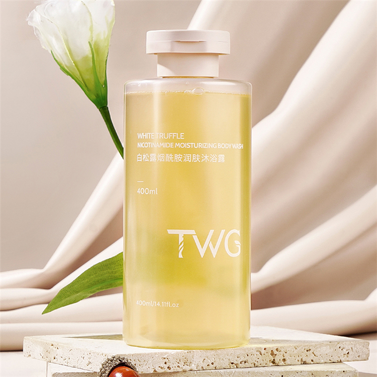 Eco Friendly HDPE 250ML Flat Round Squeeze Custom Empty Plastic Lotion Bottle Shampoo And Conditioner Bottles With Flip Top Cap
