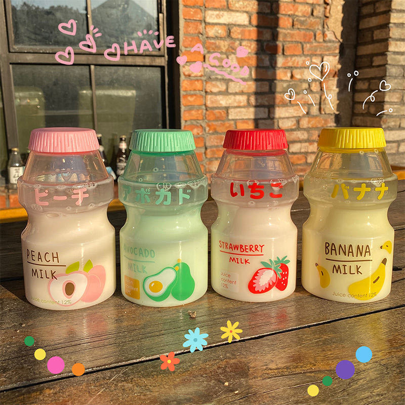 Probiotics Juice Plastic Bottle 300ml 500ml Bubble Milk Tea Cup Customized Liquid Tea Package Clear PP PET Food Grade Bottles