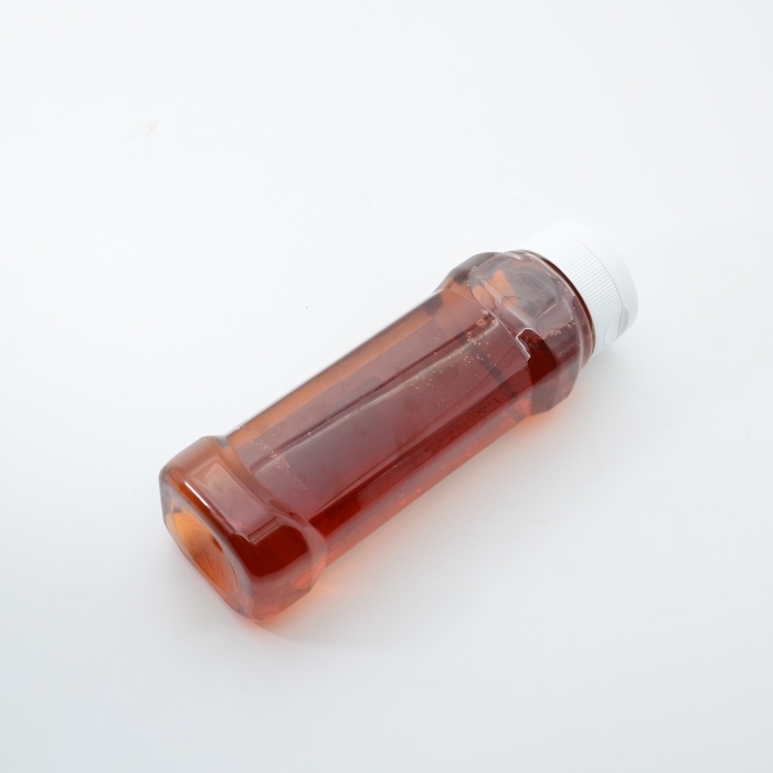 Best Price Flat Plastic PET Squeeze Bottle with Leak Proof Lid for Honey Agave Syrups