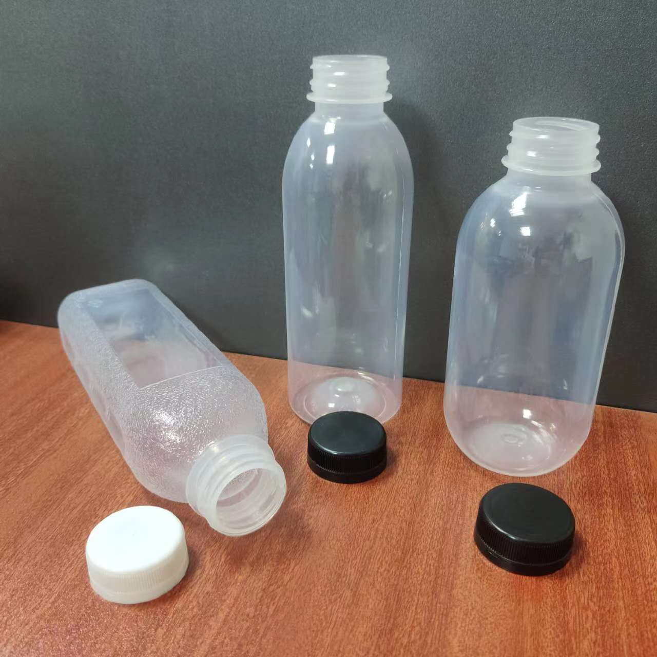 hot fill bottle with caps heat-resistant PP 5 plastic bottles containers with tamper proof lids 12oz 16oz 360ml 500ml