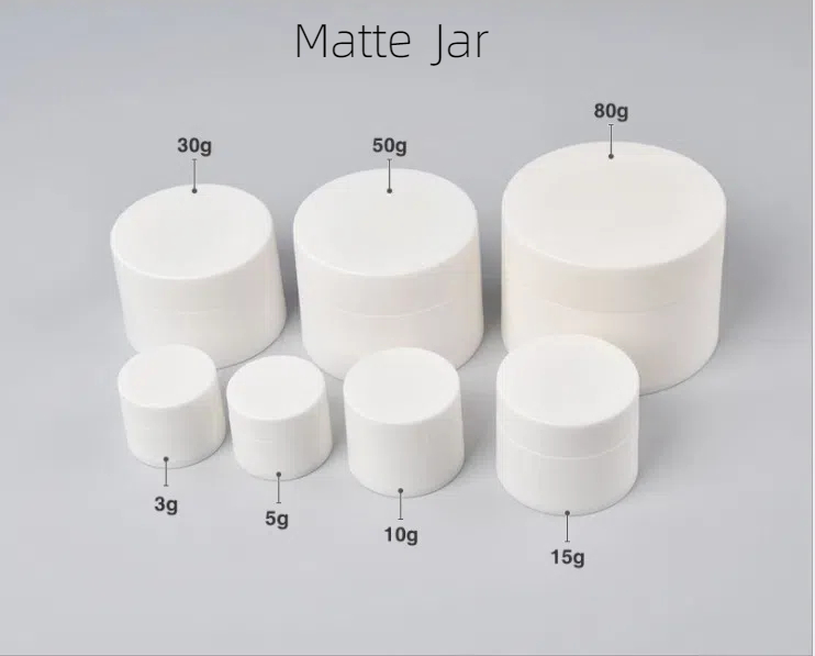 Small Capacity 5g 10g 15g 30g 50g 80g Double Wall Jar PP Plastic Cosmetic Box Jar Nail Gel Glue Body Balm Face Cream Serum Jar