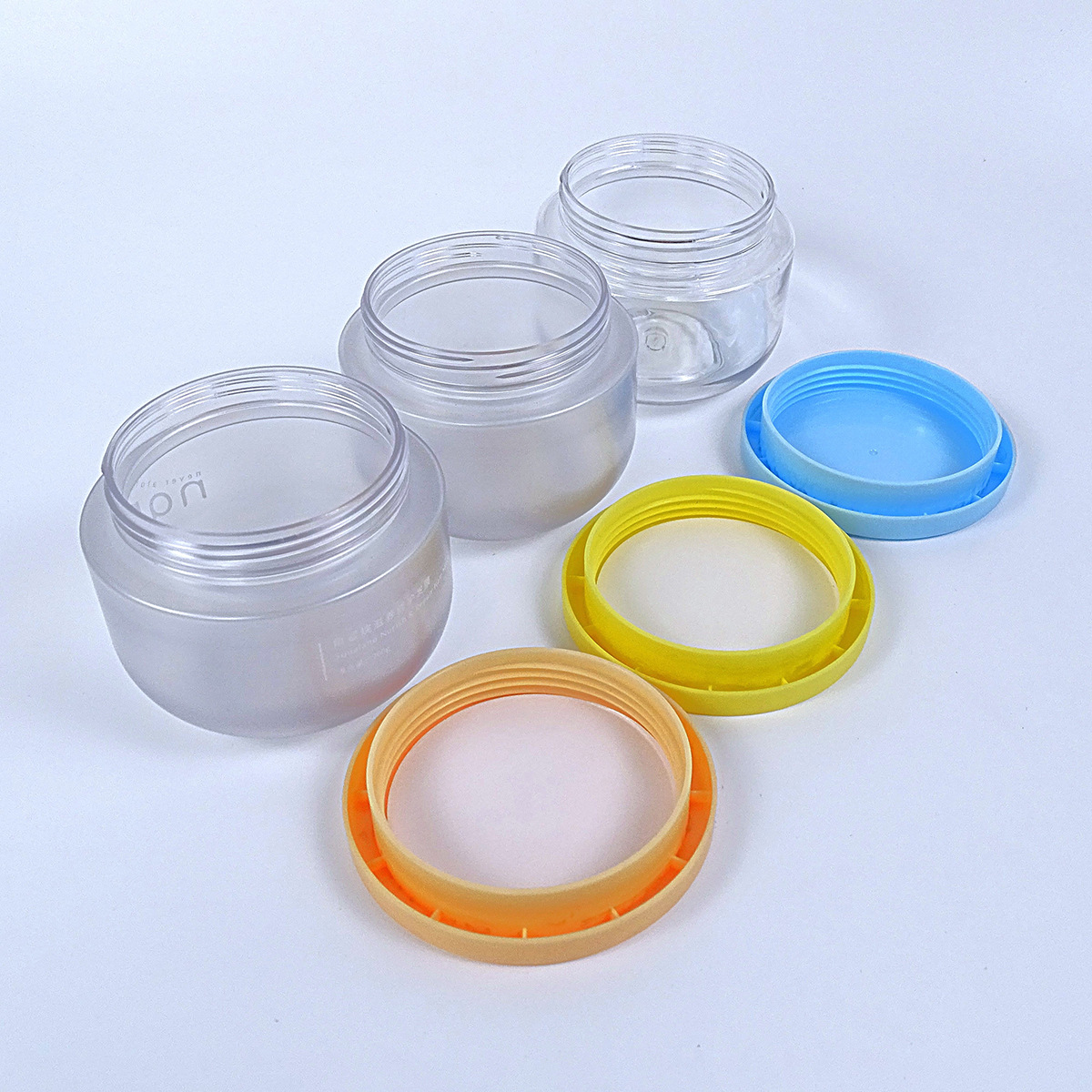 Frosted Plastic jars with lids 8oz 250ml Hair Mask Bottle 250g Body Scrub jar 500ml Cosmetics Lotion face Cream Jars Containers