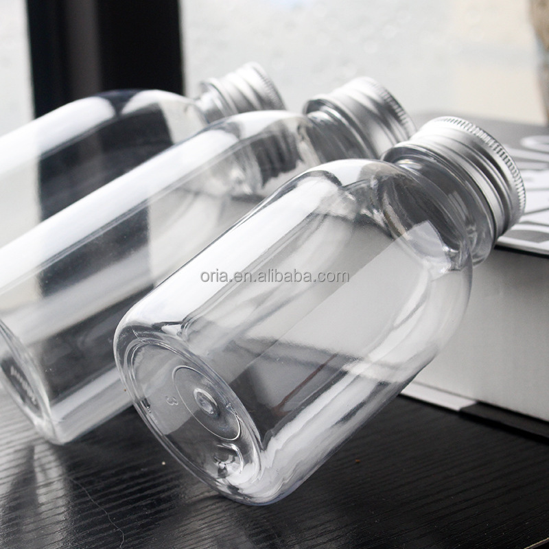 8oz 10oz 16oz Square Round Empty Reusable Juice Beverage Containers With Tamper Evident Lid Clear Plastic Milk Tea Filter Bottle