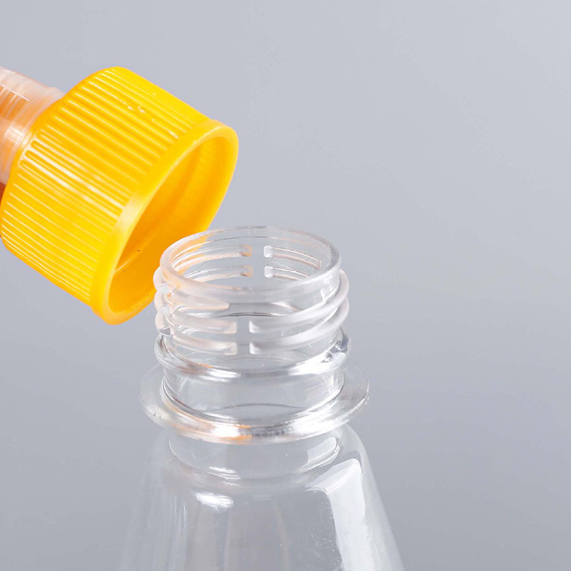 100ml 150ml 200ml 250ml Eco Friendly PET Honey Jar Customize Ketchup BBQ Sauce Bottles Plastic Squeeze Bottle with Pointed Cap