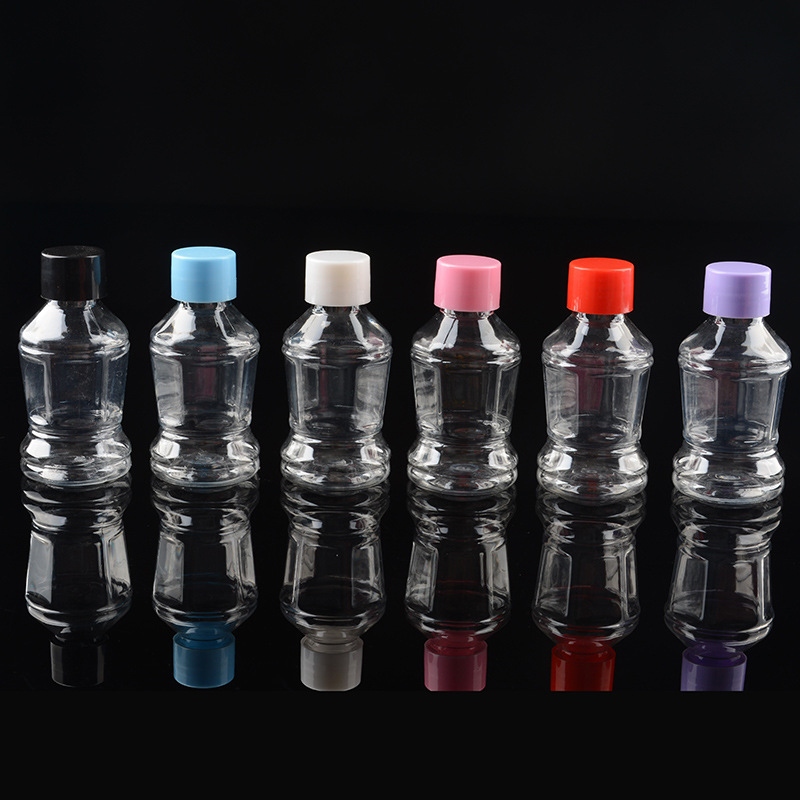 150ml 200ml 300ml Plastic Oil Bottle with Flip Top Cap Customize Sauce Honey Syrup Squeeze Bottles Plastic Peanut Butter Jar