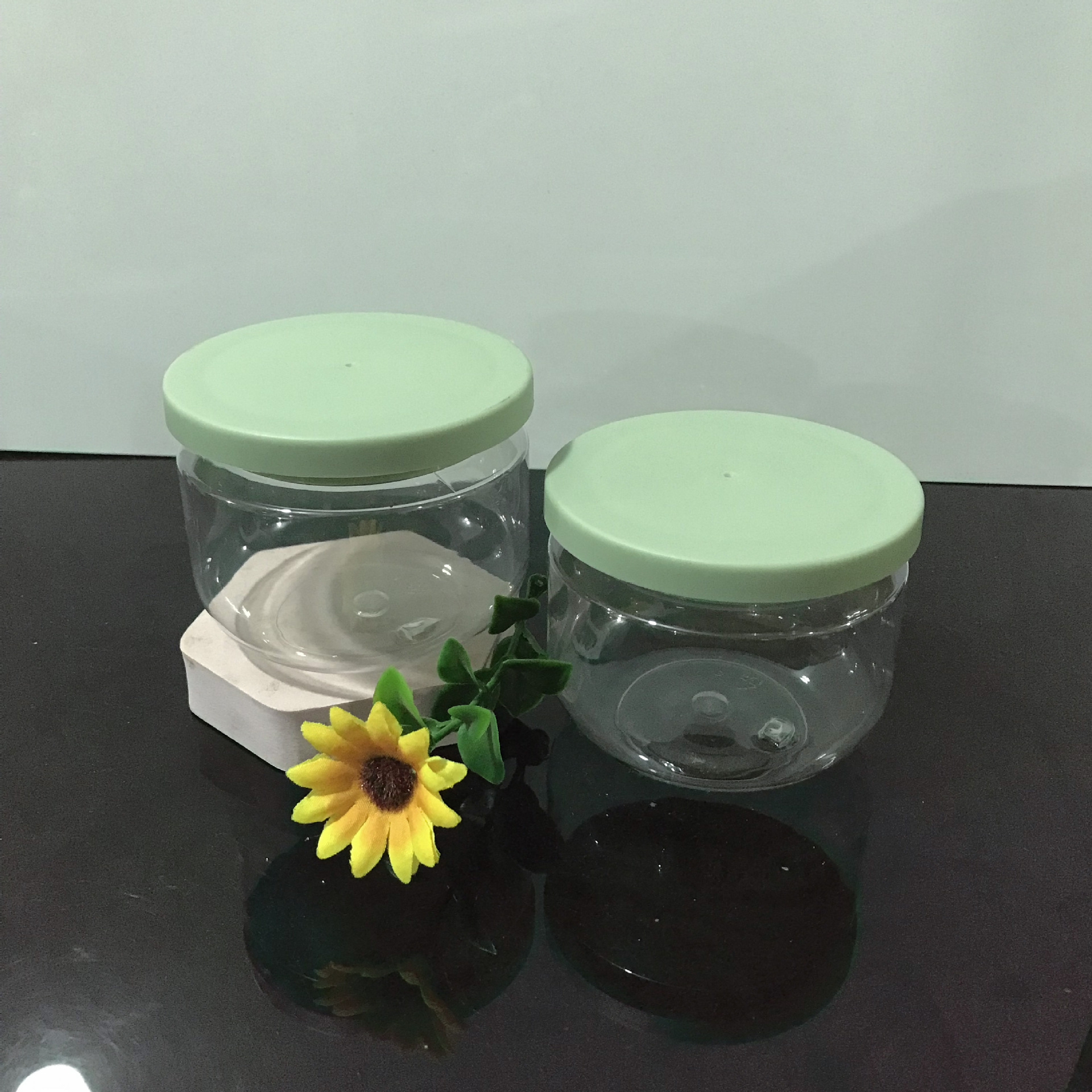 250ml avocado scrub bottle Wide mouth plastic Bottle Sleeping Scrub Body Butter Cream Mask Jar  face cream cosmetic packaging