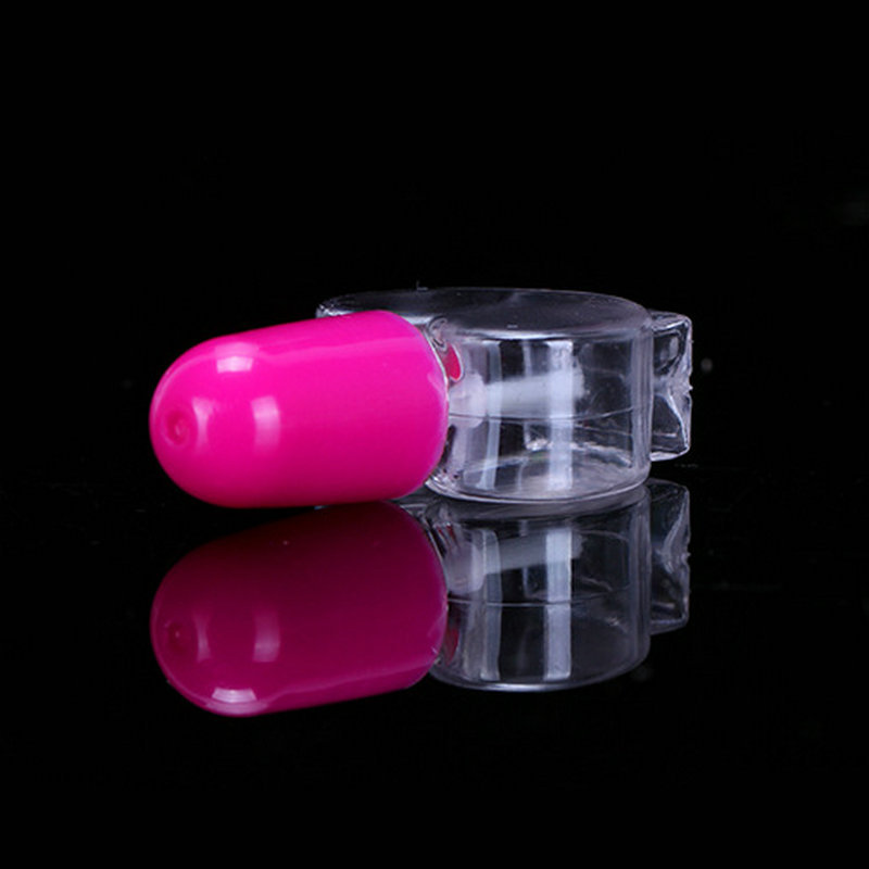 5ml Latest design heart shape transparent nail polish bottle with brush