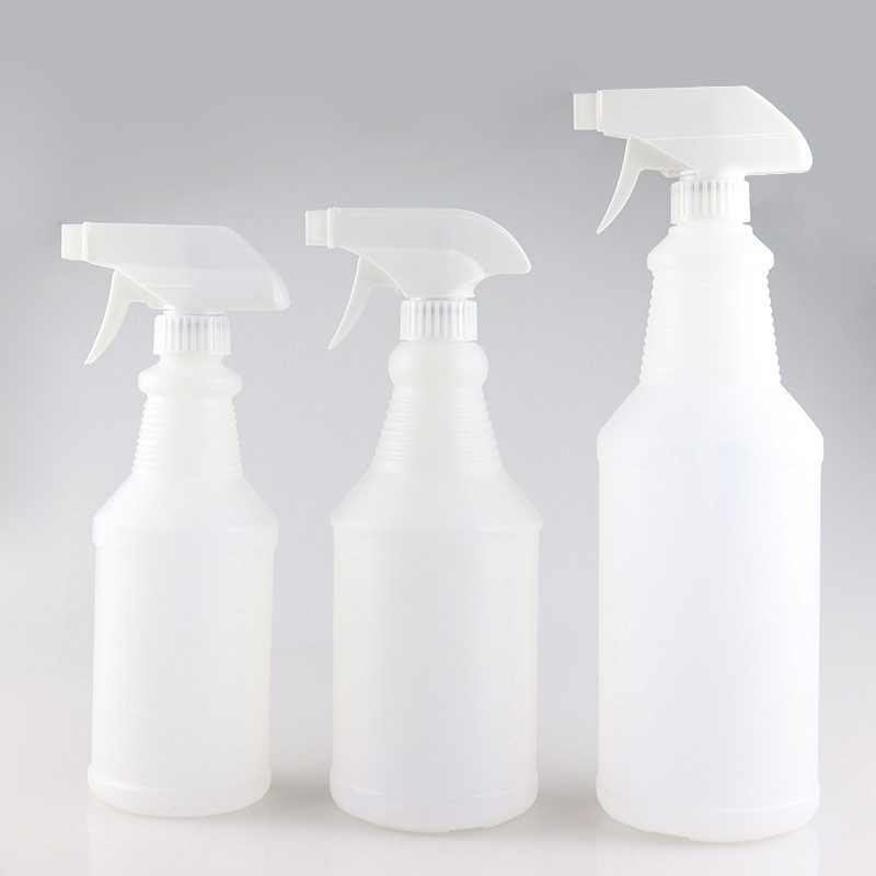 HDPE White 16oz 500ml plastic spray bottle 32oz amber spray bottle 250ml 750ml 1000ml trigger sprayer bottle