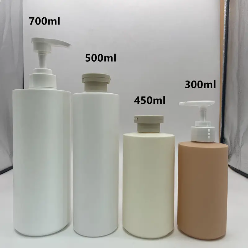 Wholesale 300/500/750/1000ml hdpe Bottles Shampoo with Lotion Pump Dispenser Empty Body Wash Shower Gel Container 1l 1liter 32oz