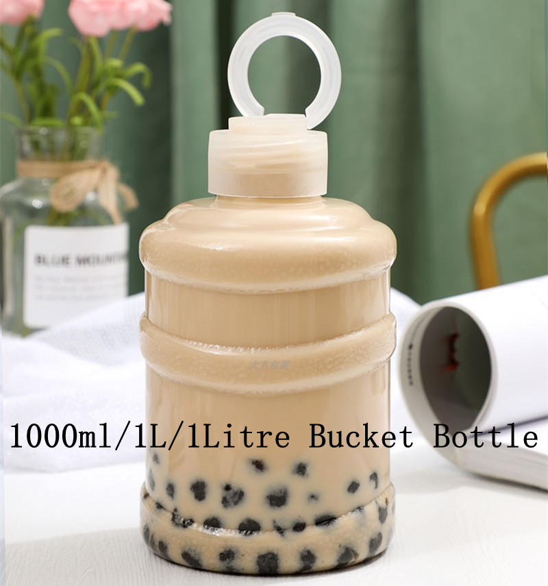 Plastic juice bottles 1000ml 1 litre plastic bottle transparent plastic bottle 1000ml Juicer Bubble Boba Shot Drinking Container